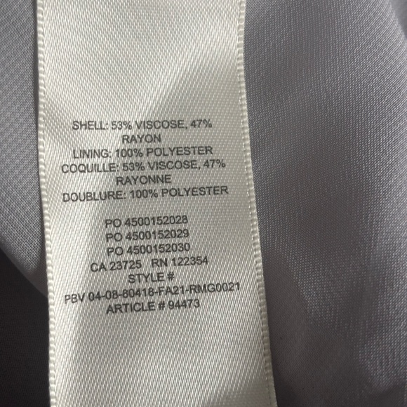 Wilfred Sheer White and Gray Mini Dress - Picture 5 of 5